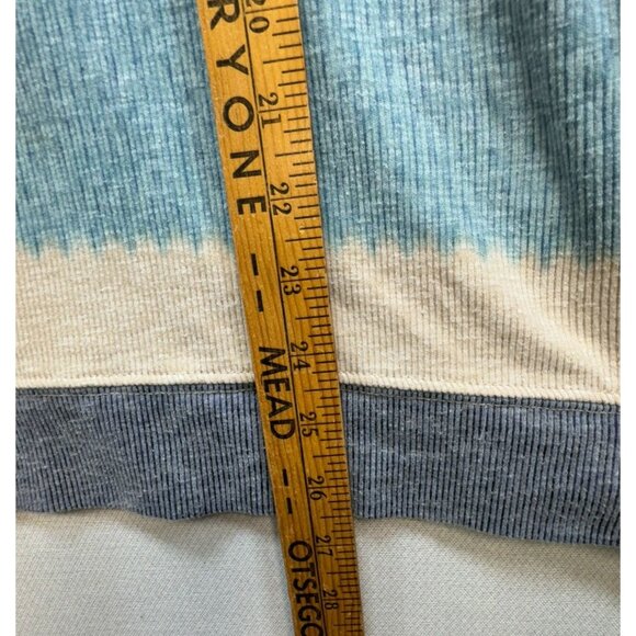 Christopher & Banks Petite Womens Striped V-Neck Pullover Sweater P/XL Top Blue - Picture 7 of 11